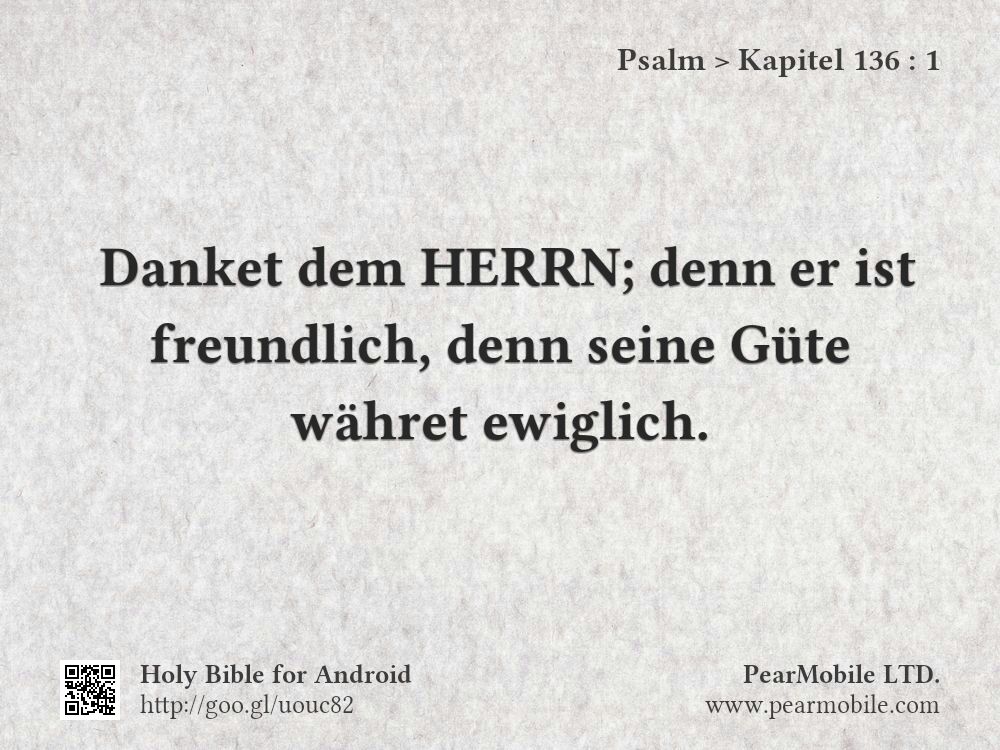 Psalm, Kapitel 136:1